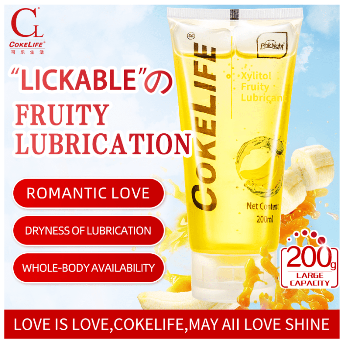 Xylitol Fruity Lubricant 200ml 4 Flavors - Image 2