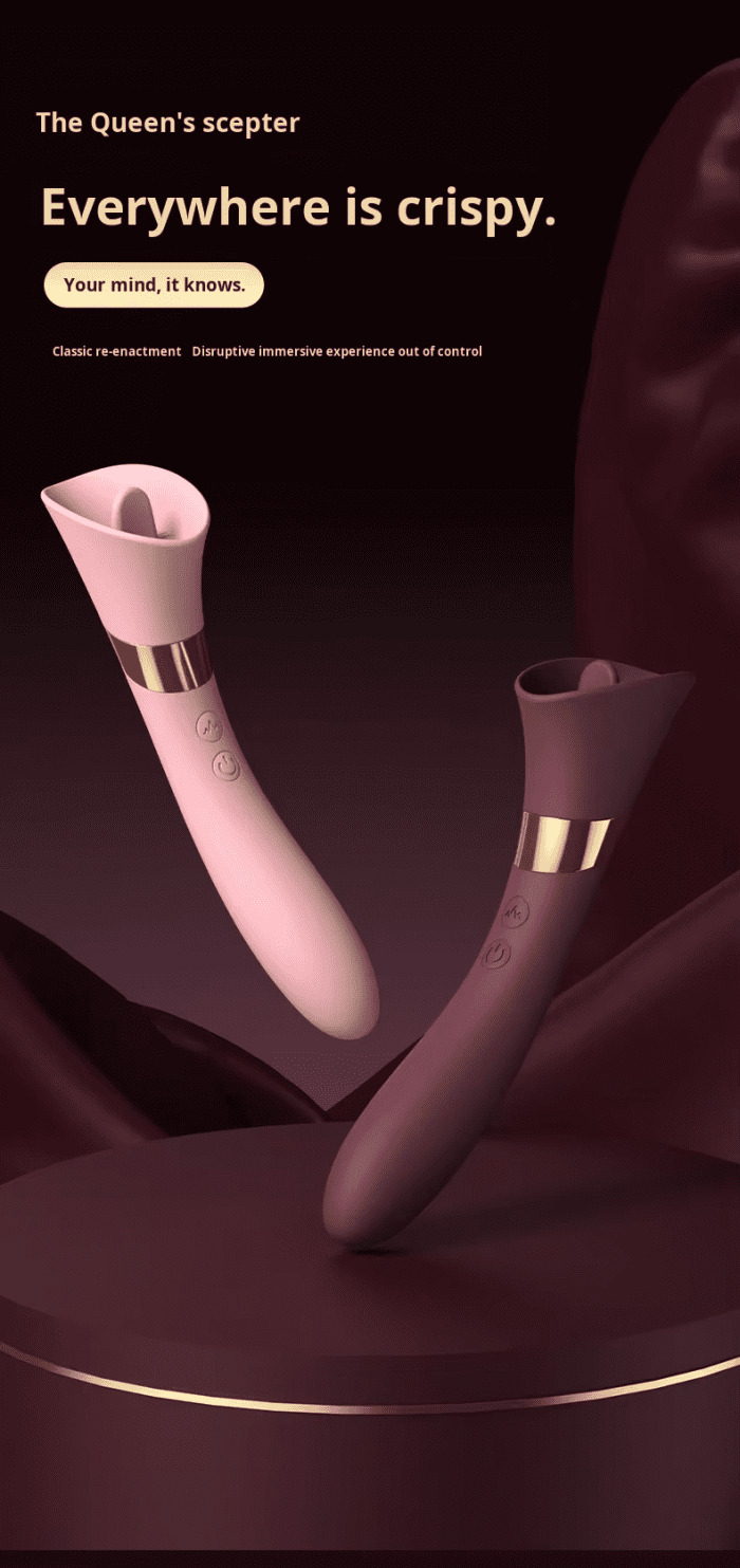 Female Tongue Vibrating Double Head Self Stimulation Device - Image 3